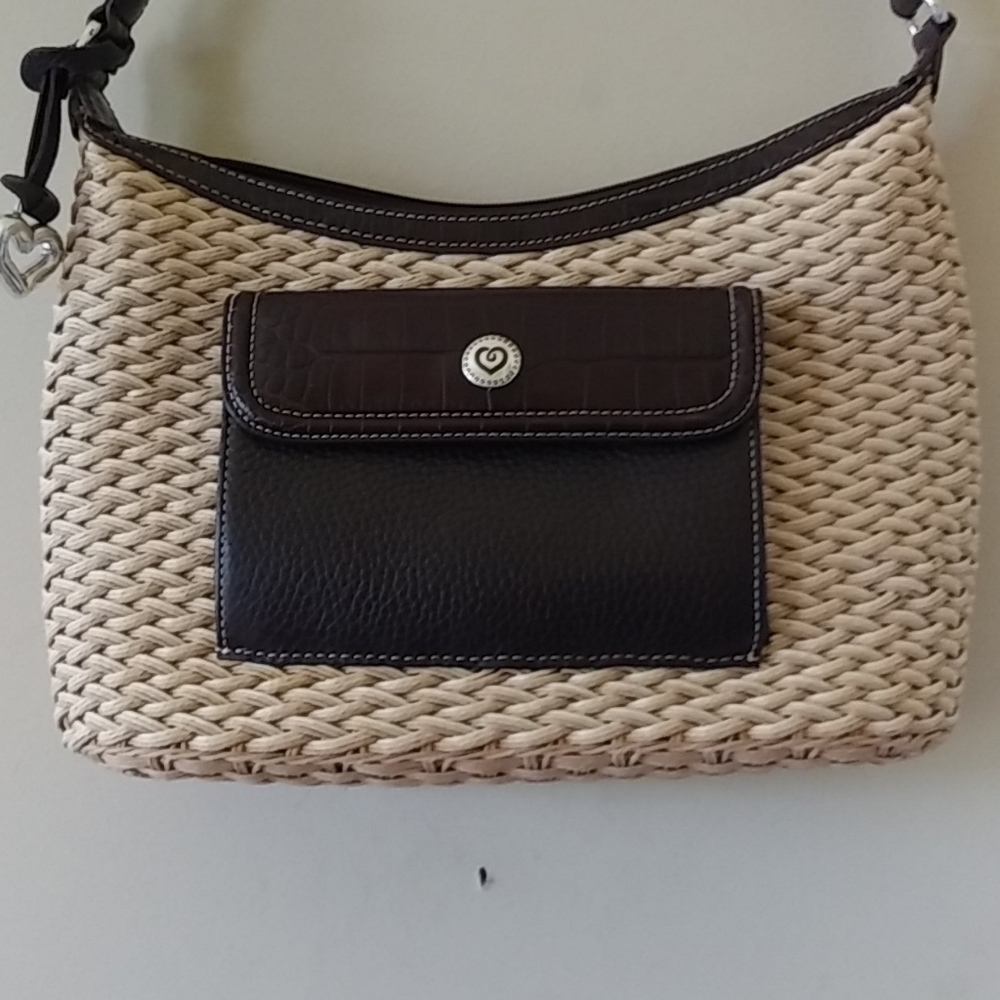 Fab Brighton woven shoulder bag handbag, nice!